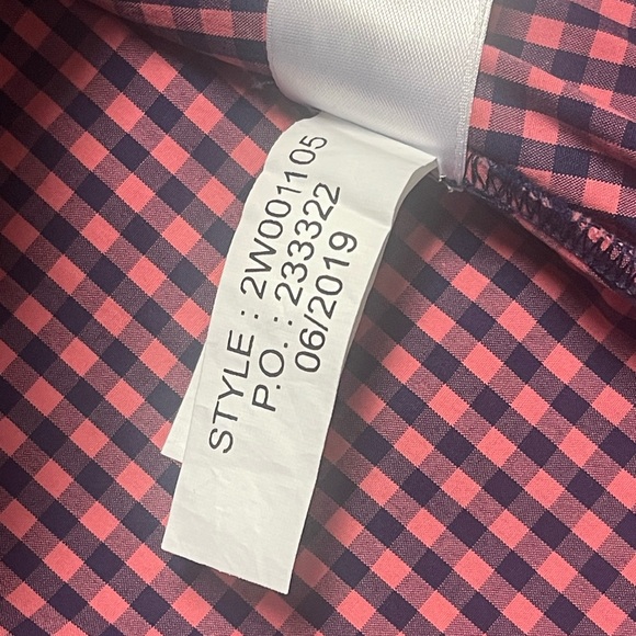 NWT- Vineyard Vines Classic Gingham Button Down Paradise Pink Women’s Size 6 top - Picture 8 of 11